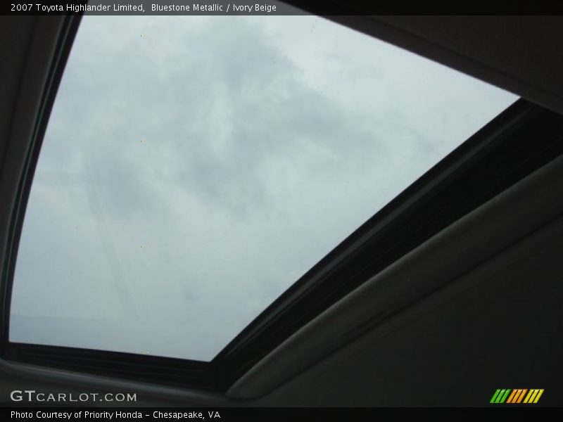 Bluestone Metallic / Ivory Beige 2007 Toyota Highlander Limited