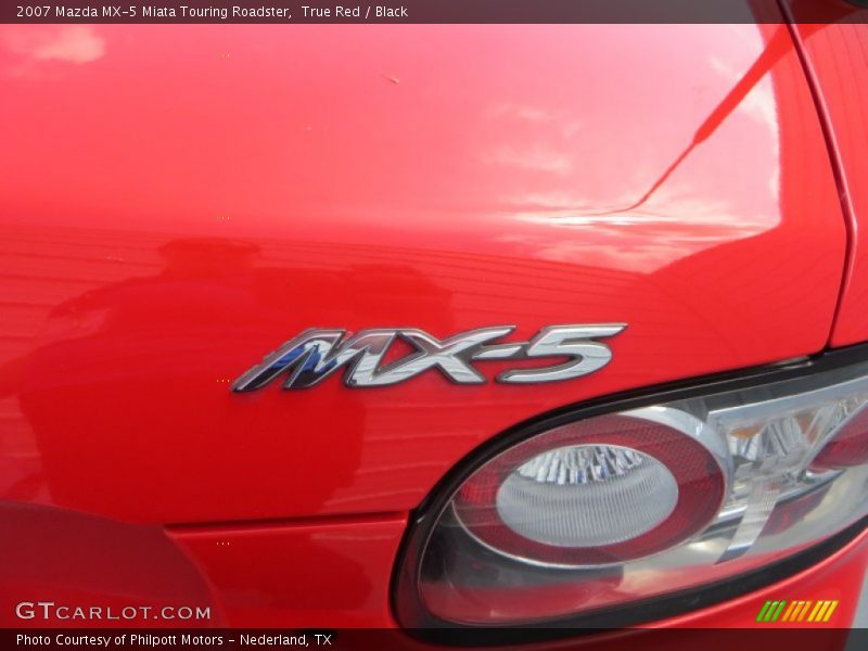 True Red / Black 2007 Mazda MX-5 Miata Touring Roadster