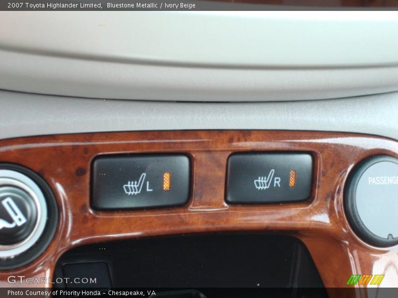 Bluestone Metallic / Ivory Beige 2007 Toyota Highlander Limited