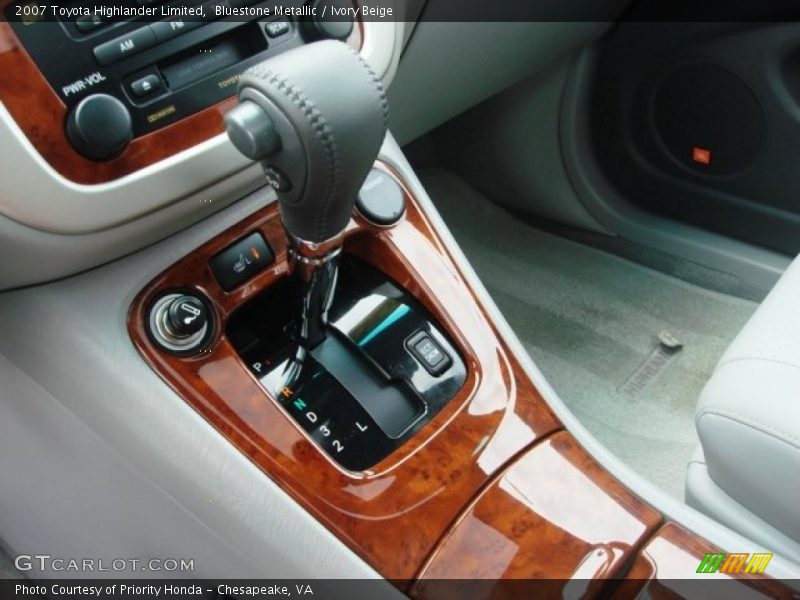 Bluestone Metallic / Ivory Beige 2007 Toyota Highlander Limited