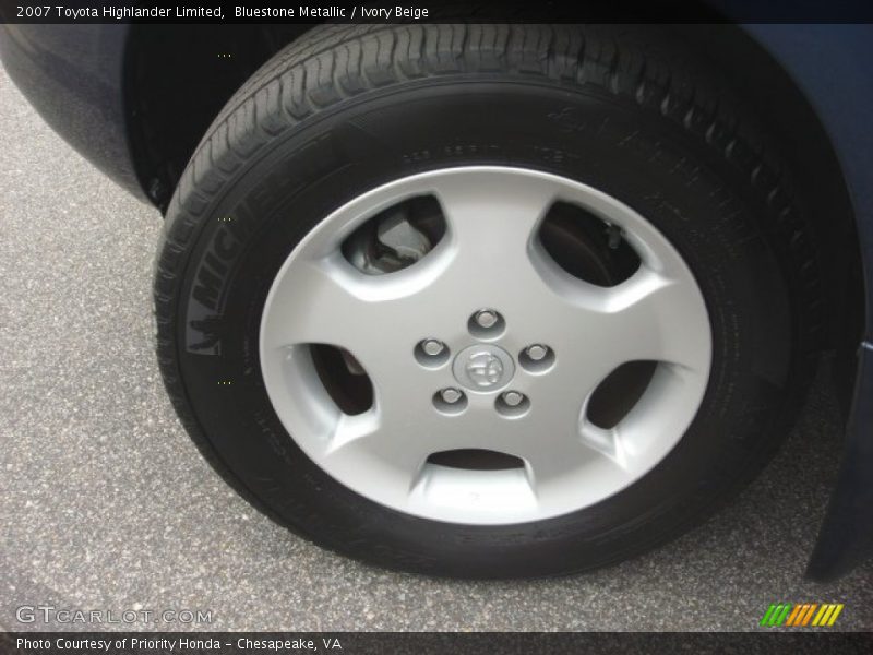 Bluestone Metallic / Ivory Beige 2007 Toyota Highlander Limited