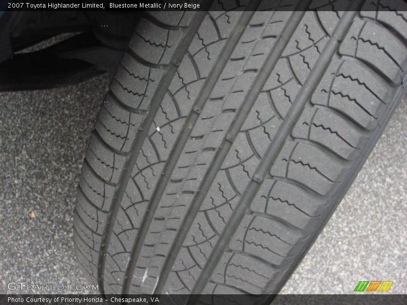Bluestone Metallic / Ivory Beige 2007 Toyota Highlander Limited