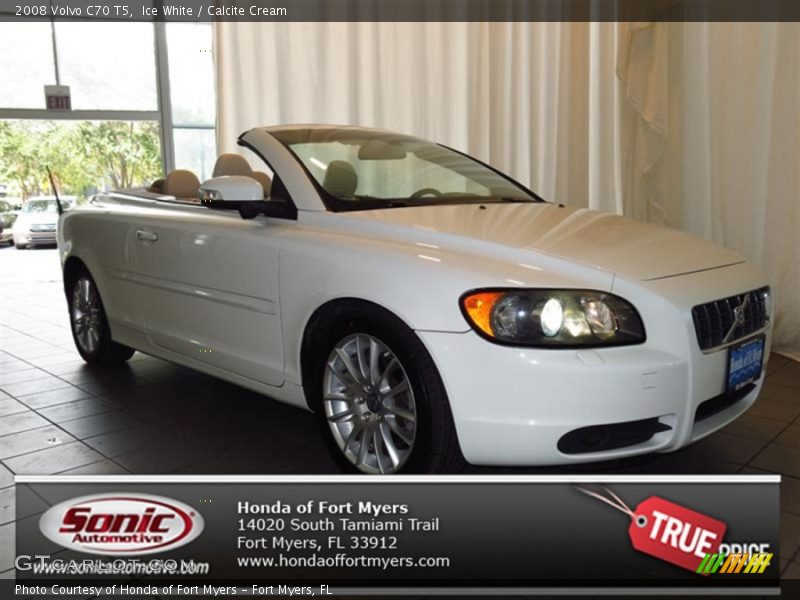 Ice White / Calcite Cream 2008 Volvo C70 T5