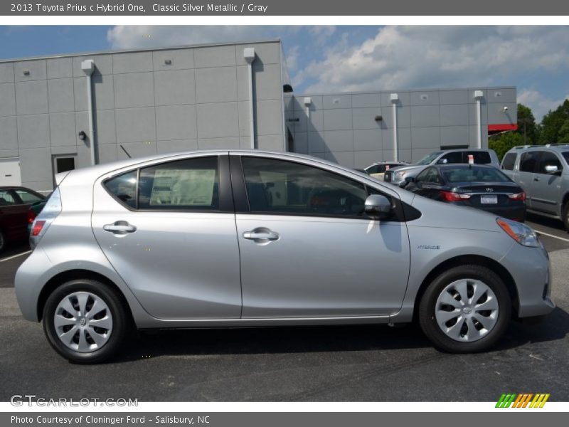 Classic Silver Metallic / Gray 2013 Toyota Prius c Hybrid One