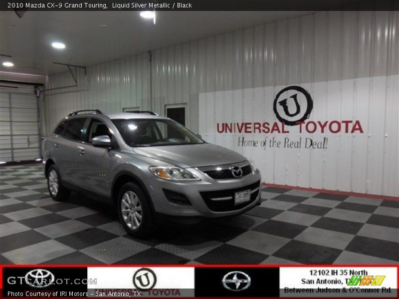 Liquid Silver Metallic / Black 2010 Mazda CX-9 Grand Touring