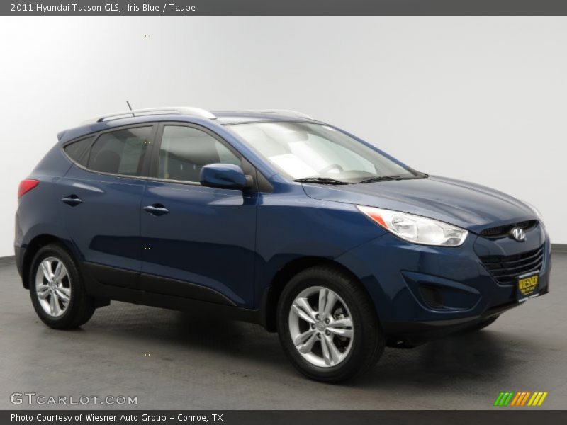 Iris Blue / Taupe 2011 Hyundai Tucson GLS