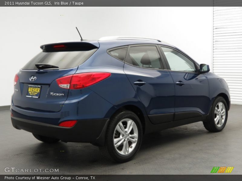 Iris Blue / Taupe 2011 Hyundai Tucson GLS