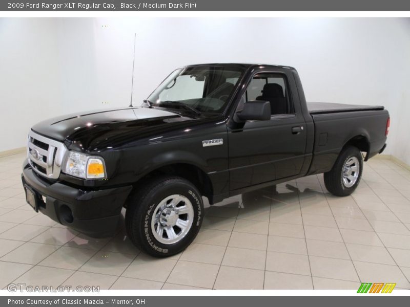 Black / Medium Dark Flint 2009 Ford Ranger XLT Regular Cab