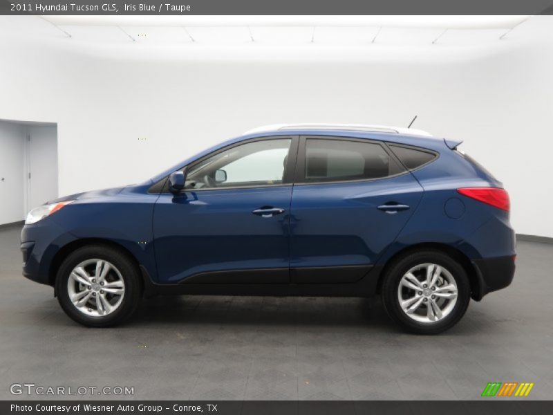 Iris Blue / Taupe 2011 Hyundai Tucson GLS