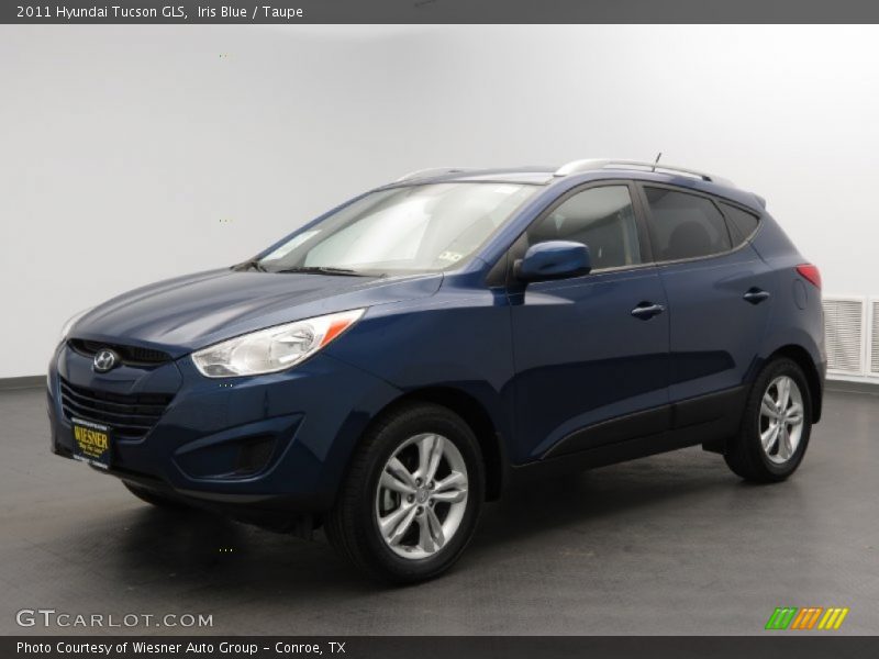 Iris Blue / Taupe 2011 Hyundai Tucson GLS