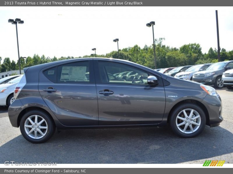 Magnetic Gray Metallic / Light Blue Gray/Black 2013 Toyota Prius c Hybrid Three