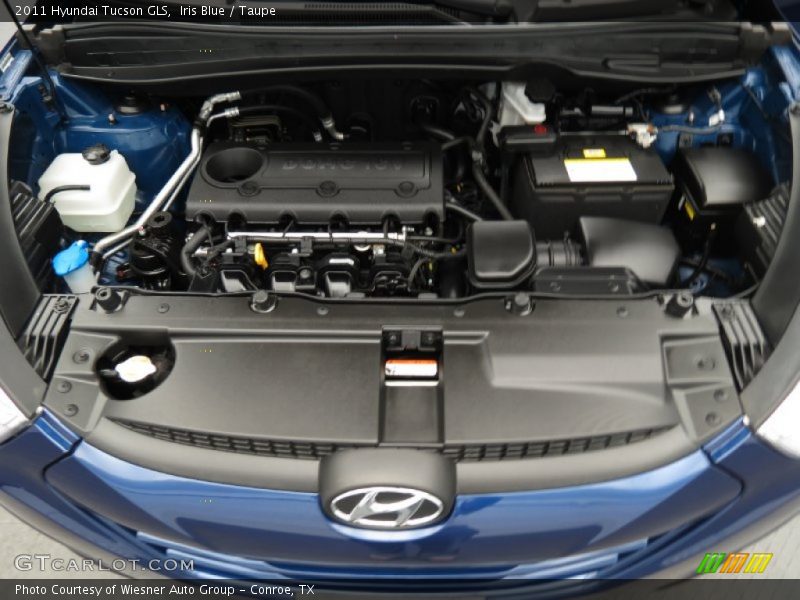 Iris Blue / Taupe 2011 Hyundai Tucson GLS