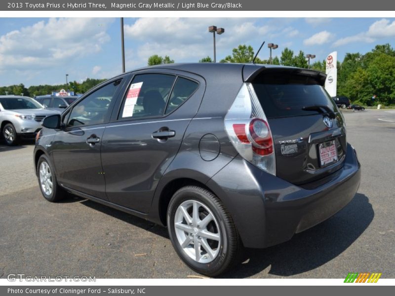 Magnetic Gray Metallic / Light Blue Gray/Black 2013 Toyota Prius c Hybrid Three