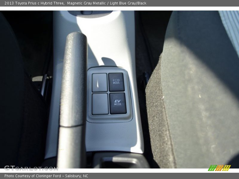 Magnetic Gray Metallic / Light Blue Gray/Black 2013 Toyota Prius c Hybrid Three