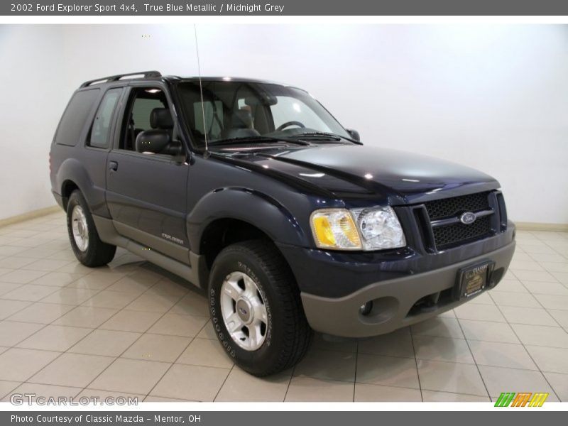 True Blue Metallic / Midnight Grey 2002 Ford Explorer Sport 4x4