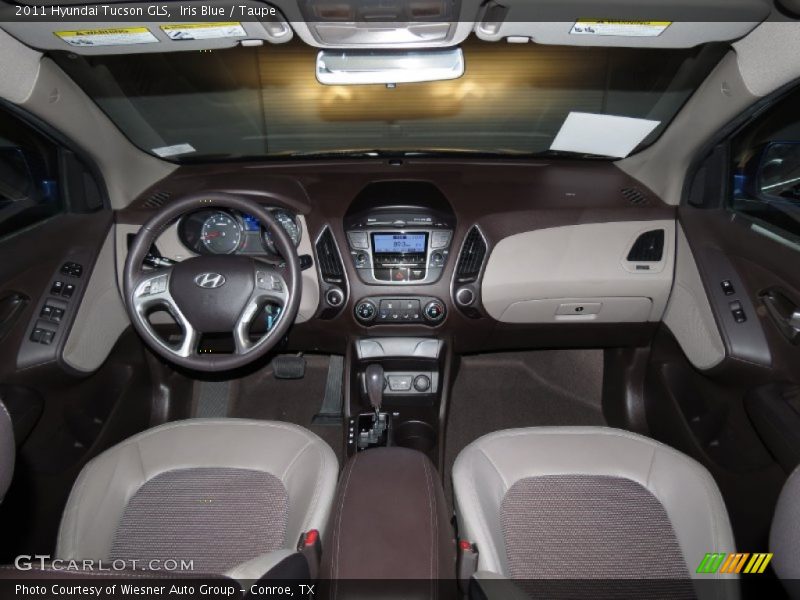 Iris Blue / Taupe 2011 Hyundai Tucson GLS