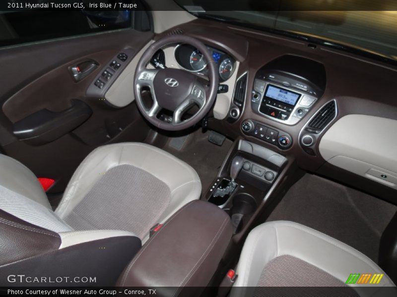 Iris Blue / Taupe 2011 Hyundai Tucson GLS