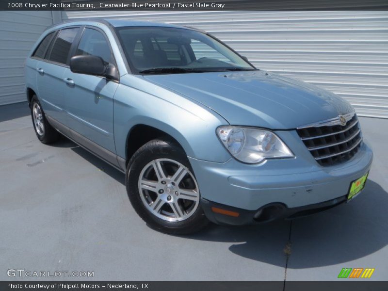 Clearwater Blue Pearlcoat / Pastel Slate Gray 2008 Chrysler Pacifica Touring