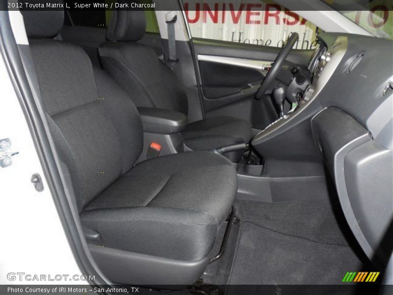 Super White / Dark Charcoal 2012 Toyota Matrix L