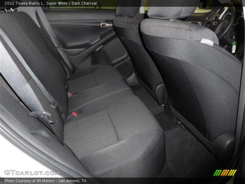 Super White / Dark Charcoal 2012 Toyota Matrix L