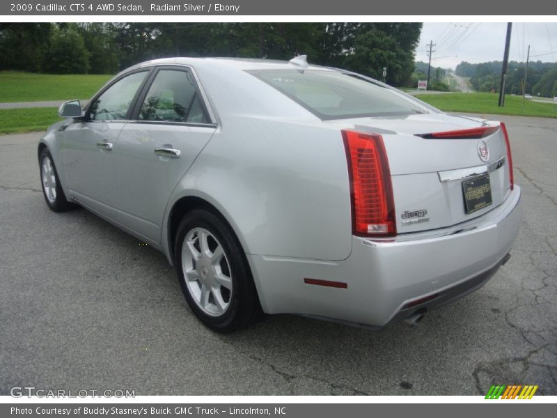 Radiant Silver / Ebony 2009 Cadillac CTS 4 AWD Sedan