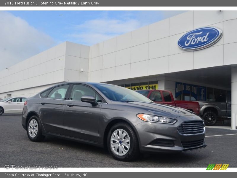 Sterling Gray Metallic / Earth Gray 2013 Ford Fusion S