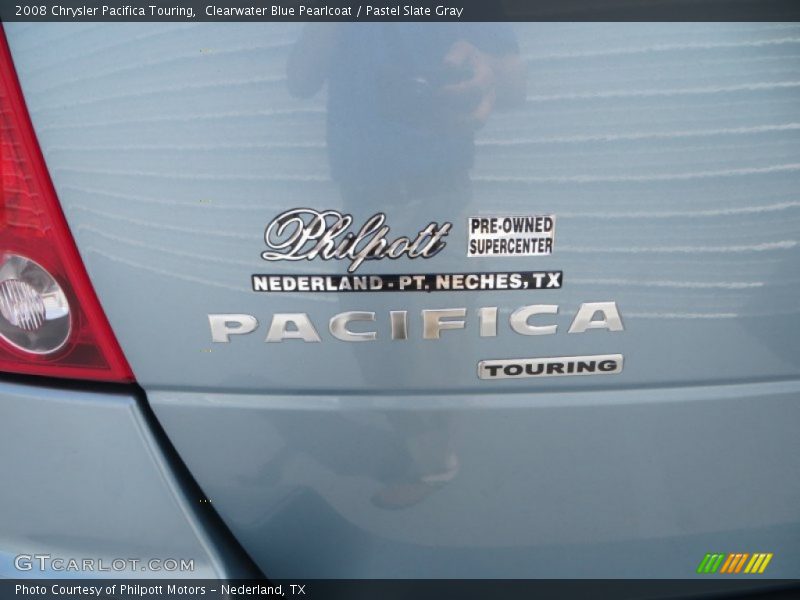 Clearwater Blue Pearlcoat / Pastel Slate Gray 2008 Chrysler Pacifica Touring