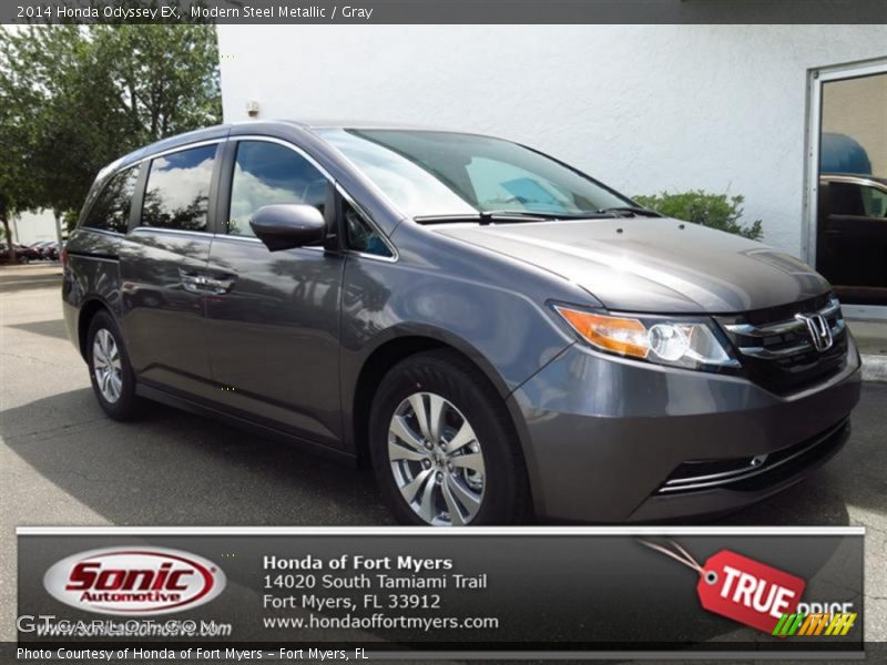 Modern Steel Metallic / Gray 2014 Honda Odyssey EX