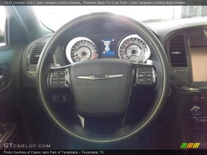 Phantom Black Tri-Coat Pearl / John Varavatos Limited Black/Pewter 2013 Chrysler 300 C John Varvatos Limited Edition
