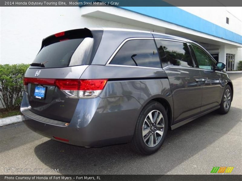 Modern Steel Metallic / Gray 2014 Honda Odyssey Touring Elite