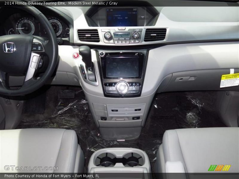 Modern Steel Metallic / Gray 2014 Honda Odyssey Touring Elite