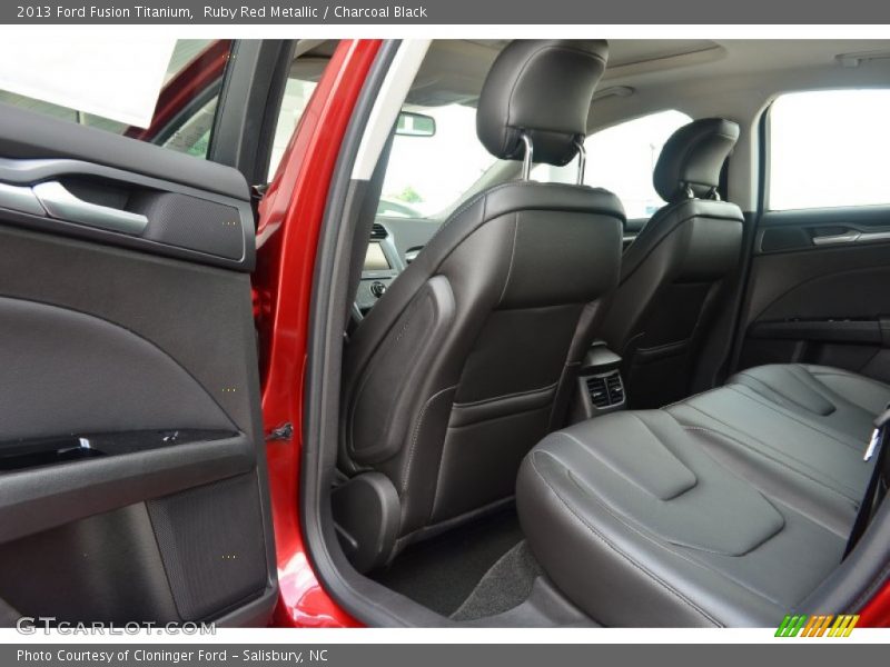Ruby Red Metallic / Charcoal Black 2013 Ford Fusion Titanium