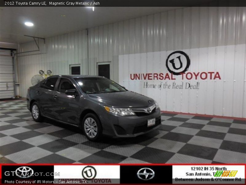 Magnetic Gray Metallic / Ash 2012 Toyota Camry LE