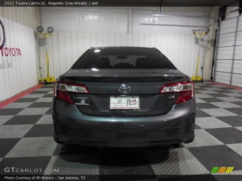 Magnetic Gray Metallic / Ash 2012 Toyota Camry LE