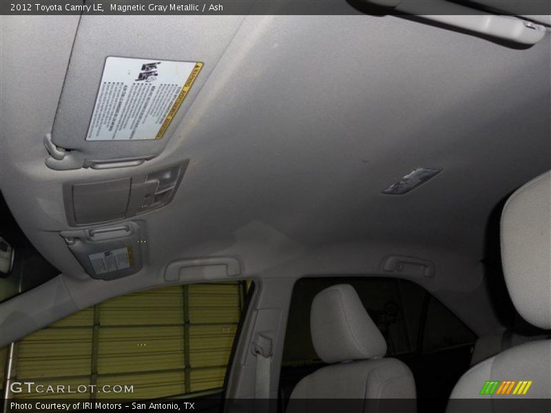 Magnetic Gray Metallic / Ash 2012 Toyota Camry LE