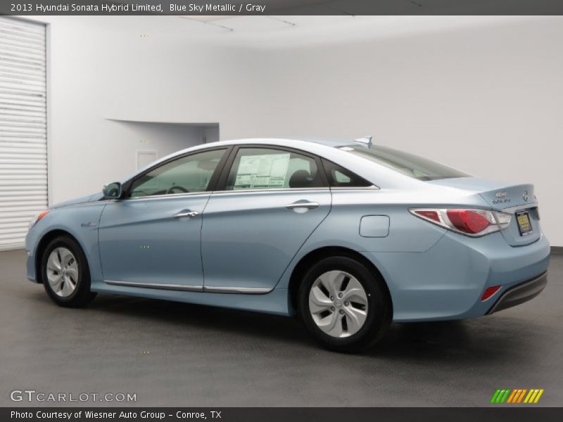 Blue Sky Metallic / Gray 2013 Hyundai Sonata Hybrid Limited