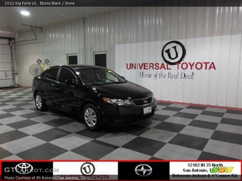 Ebony Black / Stone 2012 Kia Forte LX