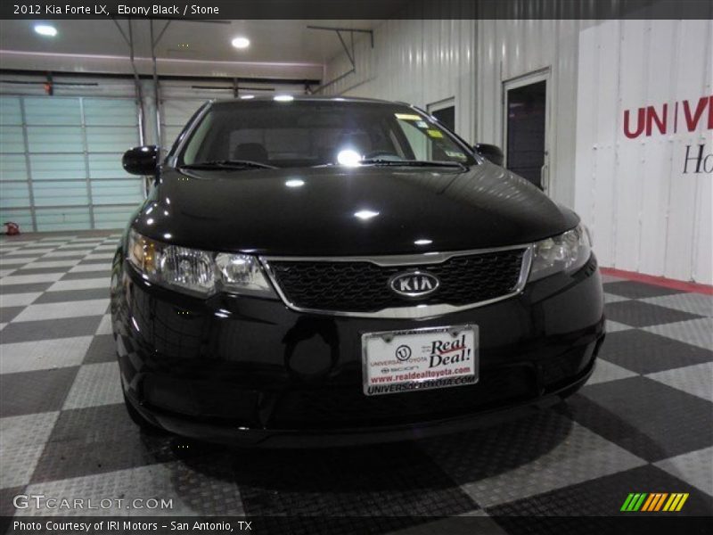 Ebony Black / Stone 2012 Kia Forte LX