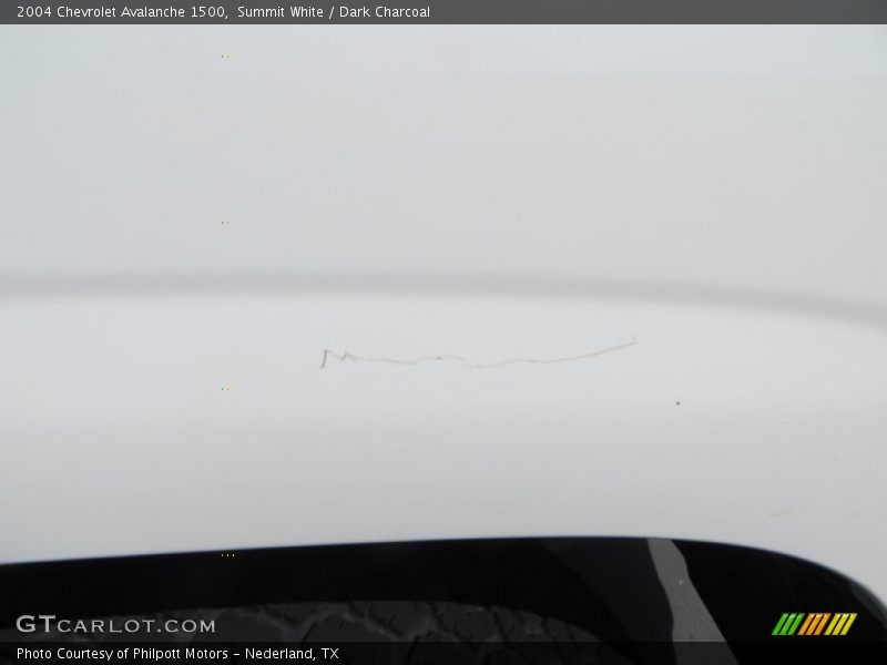 Summit White / Dark Charcoal 2004 Chevrolet Avalanche 1500