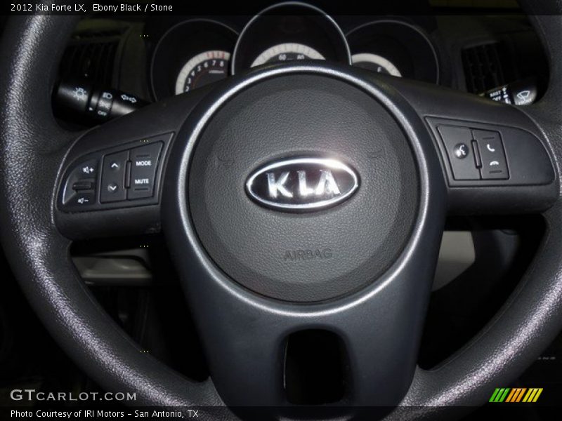 Ebony Black / Stone 2012 Kia Forte LX