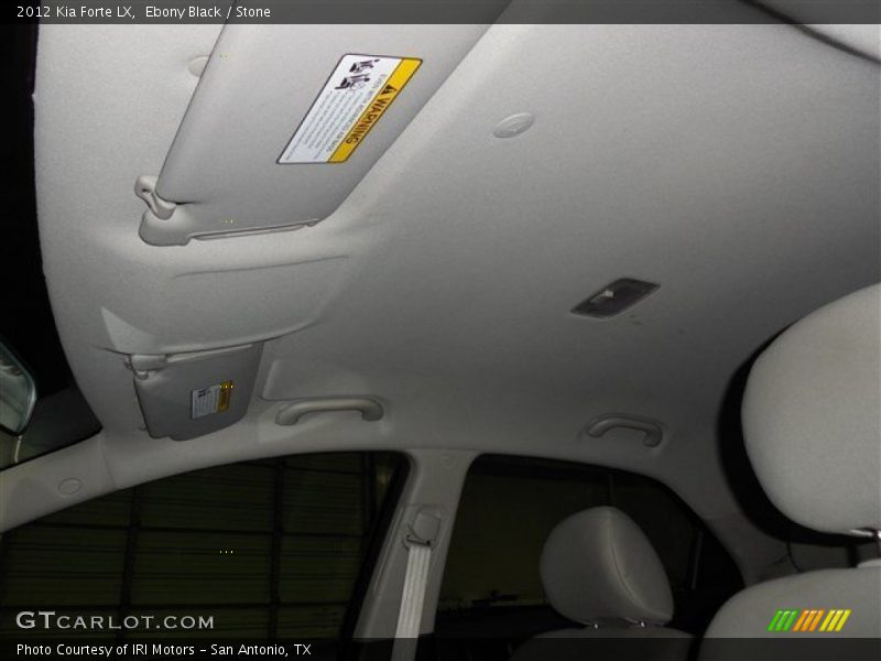 Ebony Black / Stone 2012 Kia Forte LX
