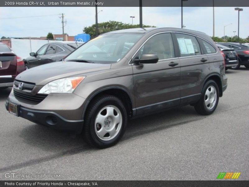 Urban Titanium Metallic / Ivory 2009 Honda CR-V LX