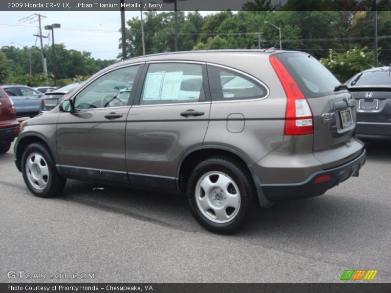 Urban Titanium Metallic / Ivory 2009 Honda CR-V LX