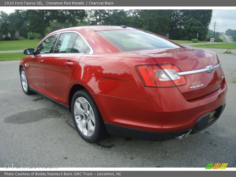 Cinnamon Red Metallic / Charcoal Black 2010 Ford Taurus SEL