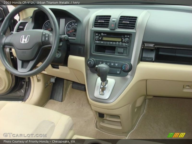 Urban Titanium Metallic / Ivory 2009 Honda CR-V LX