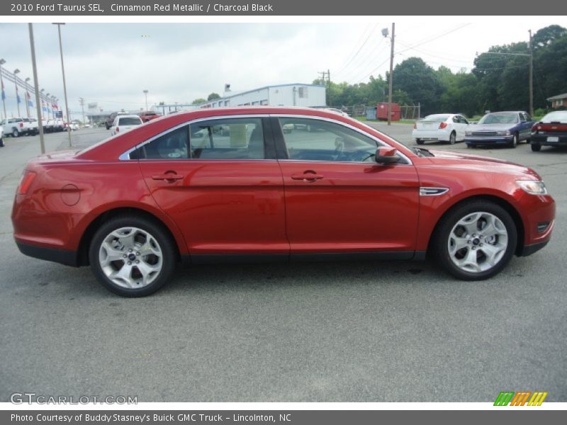 Cinnamon Red Metallic / Charcoal Black 2010 Ford Taurus SEL