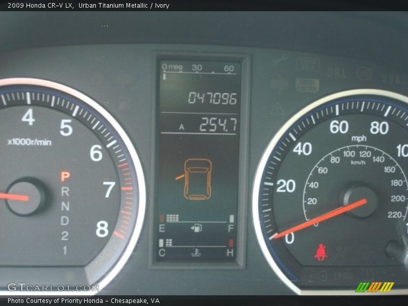 Urban Titanium Metallic / Ivory 2009 Honda CR-V LX