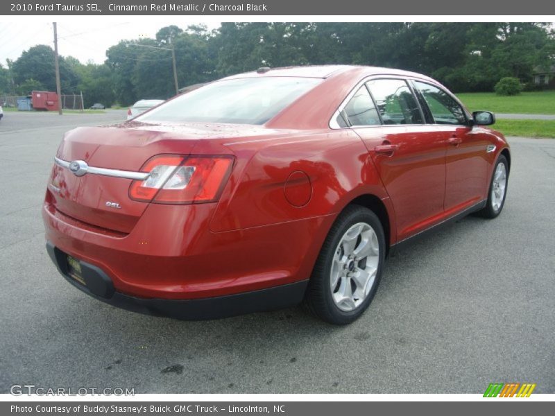 Cinnamon Red Metallic / Charcoal Black 2010 Ford Taurus SEL