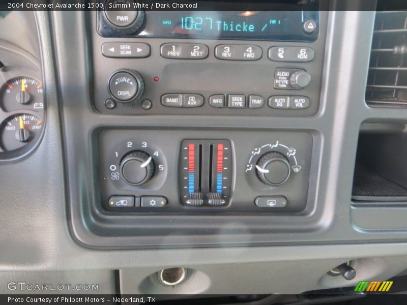 Summit White / Dark Charcoal 2004 Chevrolet Avalanche 1500