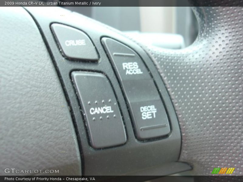 Urban Titanium Metallic / Ivory 2009 Honda CR-V LX